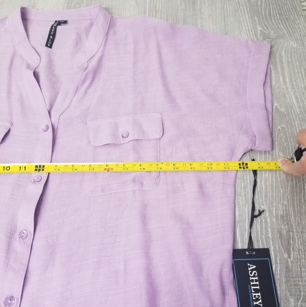 🎉HP Purple Ashley Blue blouse - Picture 4 of 8